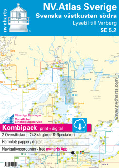 Kart kombi Atlas Sverige 5.2 - Vestkysten Sdra