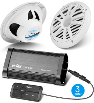 Velex Marine Bluetooth kit m/hyttalere