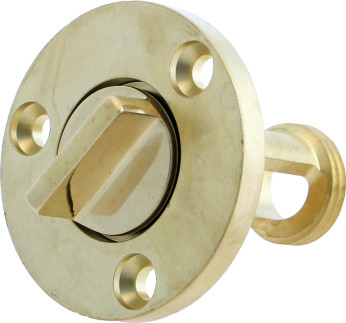 Lenseplugg messing, med gjengestopper