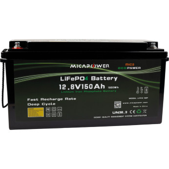 Litiumbatteri PRO m/varme og bluetooth 12V 150 Ah