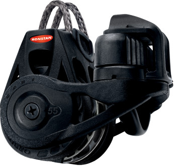 Ronstan Orbit 55 tikkeblokk trippel cleat, RF56331