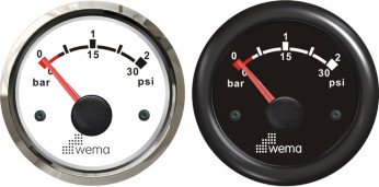 Turbotrykkmåler Wema 0-2 bar