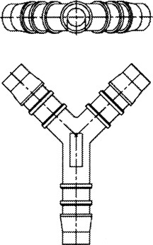 Y-stykke plast