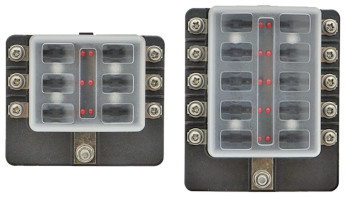 Sikringsholder med LED indikator