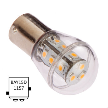 LED lanternepre m/kuppel, BAY15D