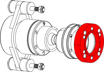 Mellomring/adapter til HD105