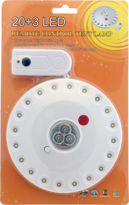 LED lys m/fjernkontroll - 20+3 dioder