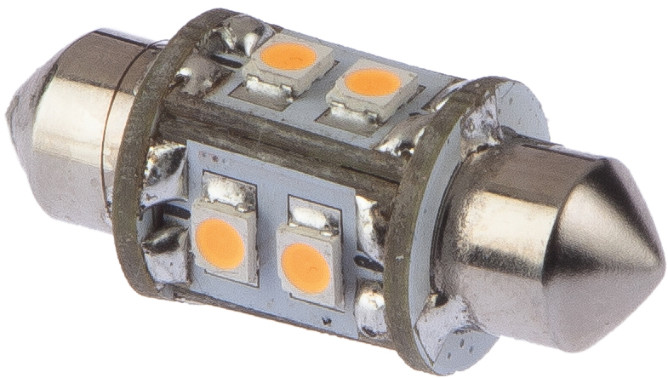 LED Pinolpære, 31MM, 10-30VDC 0,8/8 WATT OMNI