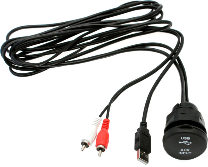 USB/AUX forlengerkabel med uttak