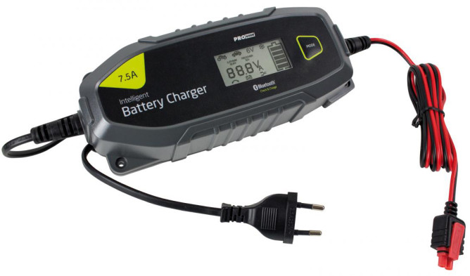 Batterilader 12V/24V 7,5A, Bluetooth - PROuser