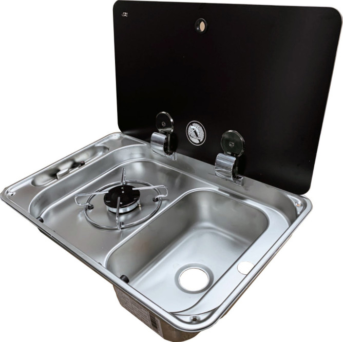 Nedfellbar kokeapparat m/vask/glasstopp