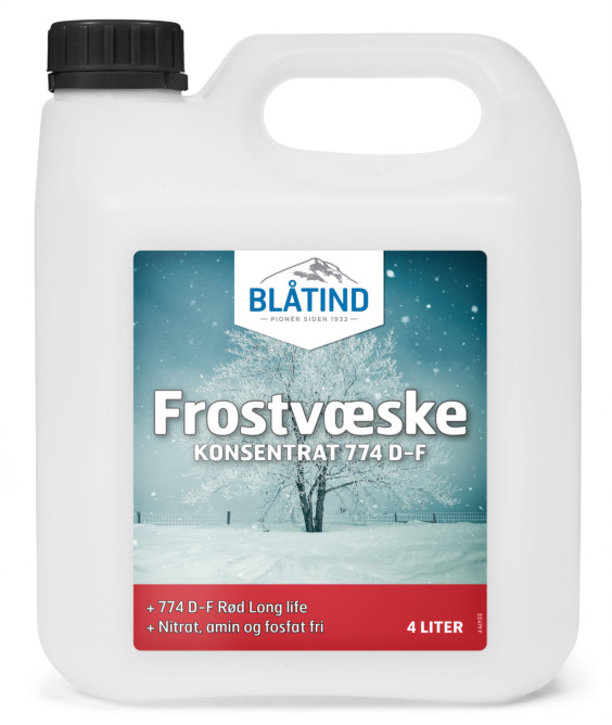 Blåtind Frostvæske kons 774 D-F rød Long life 4 l