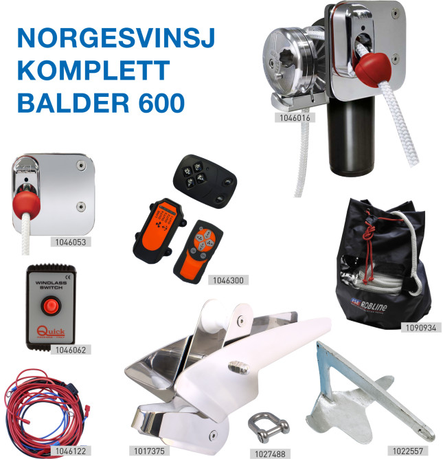 Norgesvinsj komplett - Balder 600