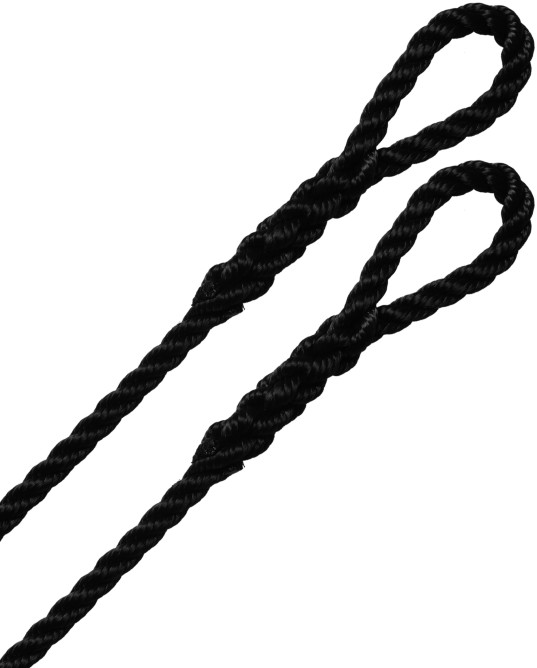 Robline 3-slått fenderline 2 pk sort