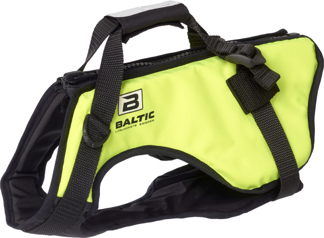 Baltic Zorro hundevest UV gul