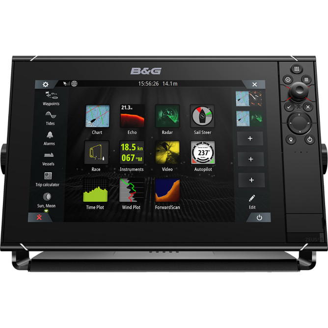 B&G Zeus 3S serie kartplotter med verdenskart