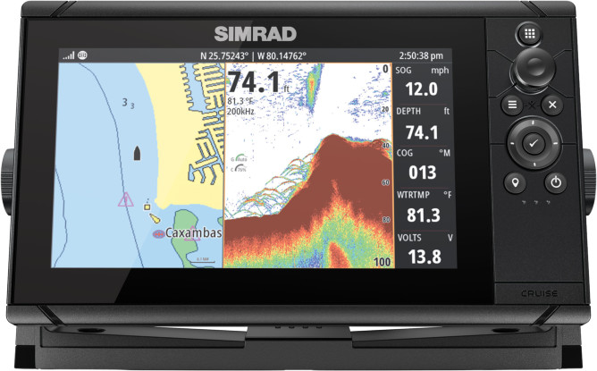 Simrad Cruise serie m/svinger