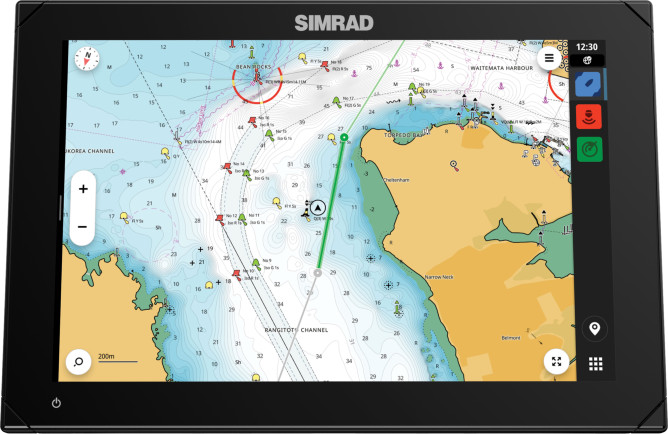 Simrad NSX kartplotter med multifunksjonsskjerm